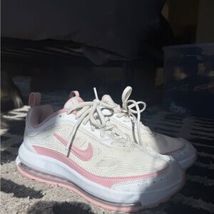 Nike White and Pink Air Max Sneakers